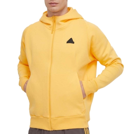 Sweat Zippé Jaune Homme Adidas IR5237