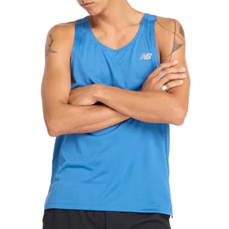 Débardeur Bleu Homme New Balance Singlet