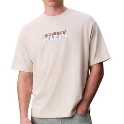 T-Shirt Beige Homme Calvin Klein Jeans LV04RD808G