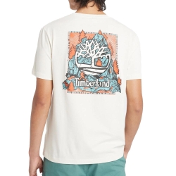 T-Shirt Blanc Homme Timberland Sleeve