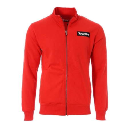 Sweat Zippé Rouge Homme Supreme Grip Susy