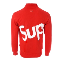 Sweat Zippé Rouge Homme Supreme Grip Susy