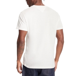 T-shirt Ecru Homme Tommy Hilfiger Flag