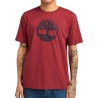 T-Shirt Bordeaux/Noir Homme Timberland Sleeve