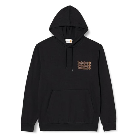 Sweat à Capuche Noir Homme Timberland Hoodie 2 Tier 3