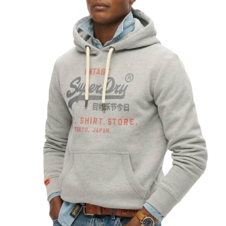 Sweat Gris Homme Superdry Heritage