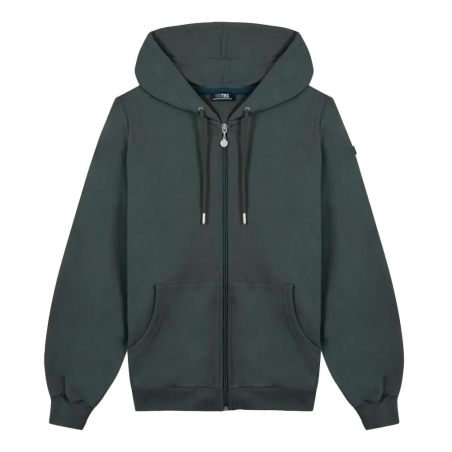 Sweat Zippé Vert Homme TBS DEBRA