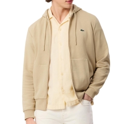 Sweat Zippé Beige Homme Lacoste Zipped