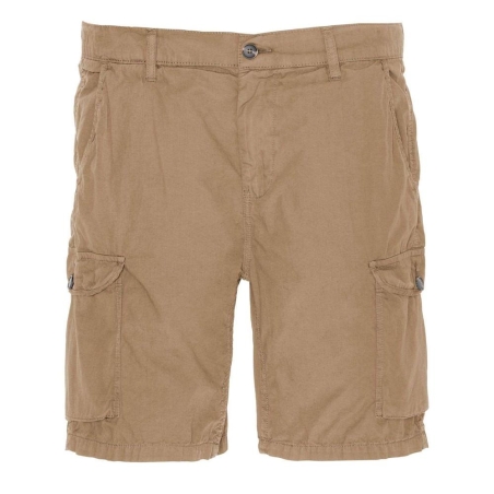 Short Beige Homme Schott Combat Canvas