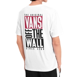 T-Shirt Blanc Homme Vans Logo