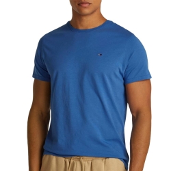T-shirt Bleu Homme Tommy Hilfiger Tjm Xslim Jersey