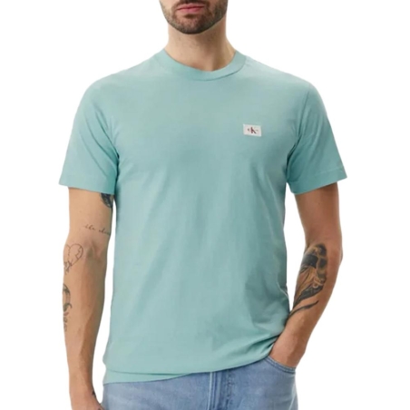 T-Shirt Turquoise Homme Calvin Klein Jeans Label