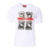T-shirt Blanc Homme Supreme Grip Gun