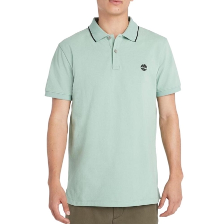 Polo Vert Clair Homme Timberland Oxford
