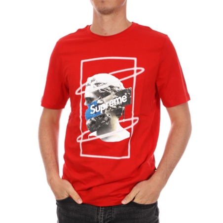 T-shirt Rouge Homme Supreme Grip Greece