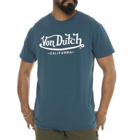 T-shirt Bleu Homme Von Dutch LIFE