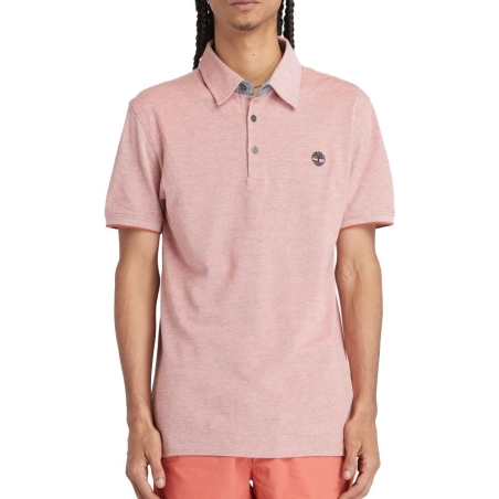 Polo Rose Homme Timberland Oxford