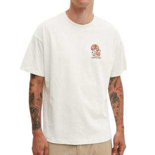 T-shirt Beige Homme Converse Mushroom