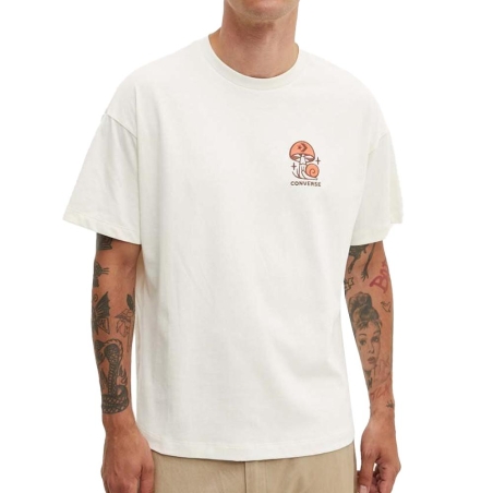 T-shirt Beige Homme Converse Mushroom
