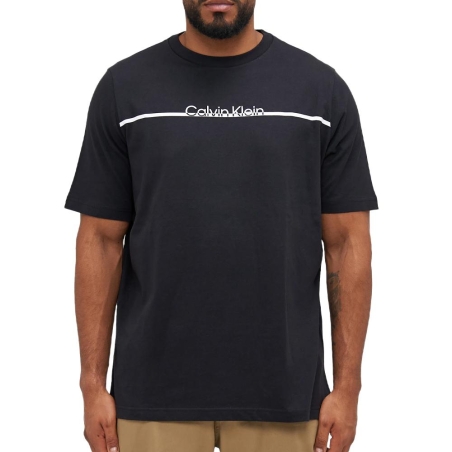 T-shirt Noir Homme Calvin Klein Jeans Split Line