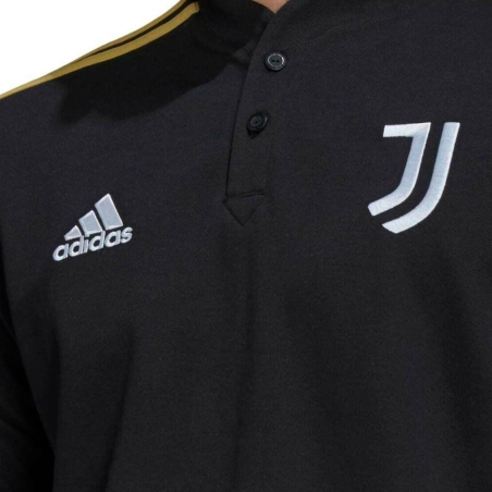 Juventus Turin Polo de foot Noir Homme Adidas 2022/23