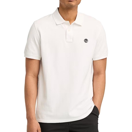 Polo Blanc Homme Timberland TB0
