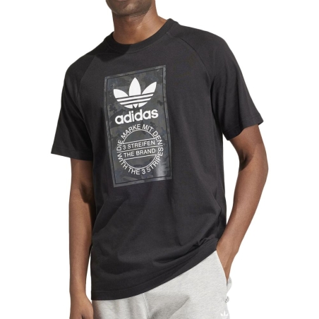 T-shirt Noir Homme Adidas IS0236