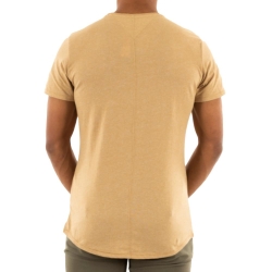 T-shirt Beige Homme Tommy Hilfiger Slim Jaspe