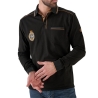 Polo Manches Longues Noir Homme RMS26 AUKLAND