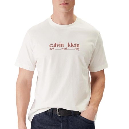 T-Shirt Blanc Homme Calvin Klein Jeans LV14RE831G