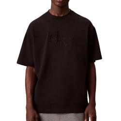 T-Shirt Noir Homme Calvin Klein Jeans Monologo LV04RB295G