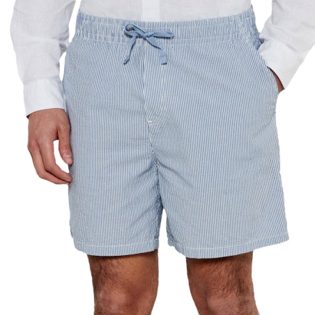 Short Bleu Homme Tommy Jeans Seersucker