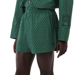 Short Vert Homme Lacoste Runway Print Popelin