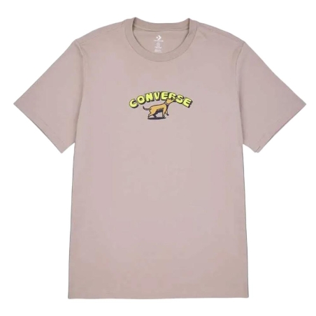 T-shirt Taupe Homme Converse Recreation