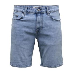 Short en Jean Bleu Droit Homme Only & Sons Weft