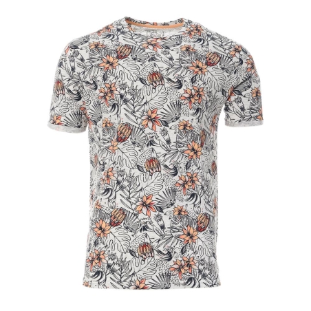 T-shirt Gris/Orange Homme RMS26 Aop