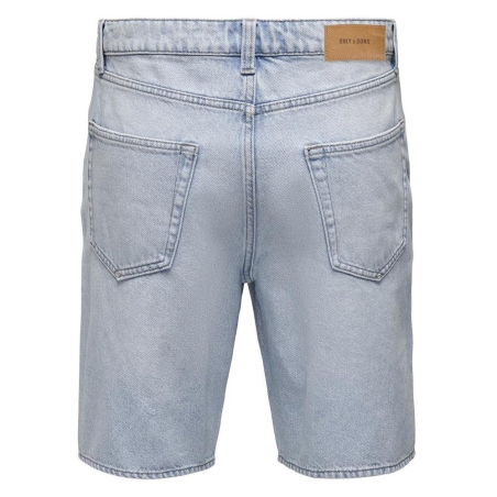 Short en Jean Baggy Bleu Clair Homme Only & Sons Five 9893
