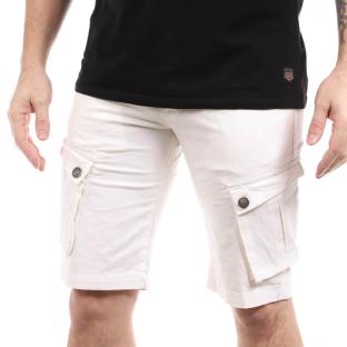 Bermuda Cargo Blanc Homme Paname Brothers Betty