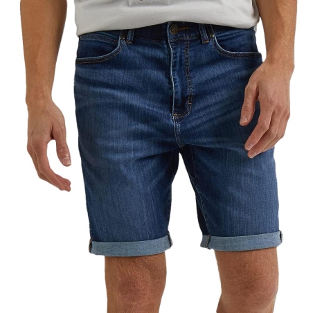 Short Bleu Homme Lee Short Mvp Mid Wash