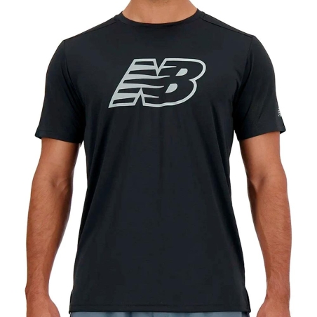 T-shirt Noir Homme New Balance MT41224