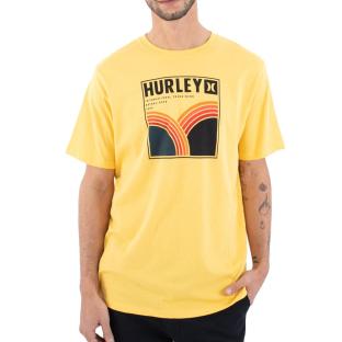 T-shirt Jaune Homme Hurley Rolling Hills