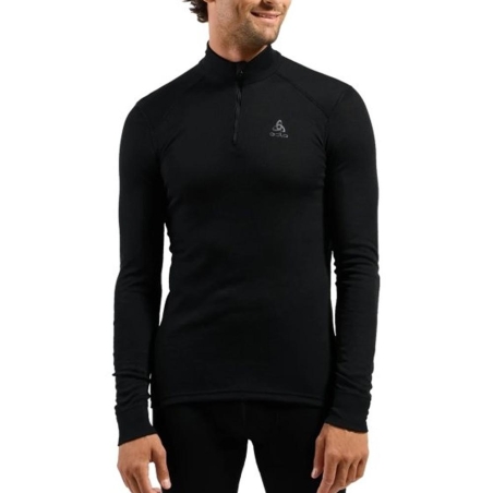 Haut Thermique manches longues Noir 1/2 ZIP ODLO Turtle
