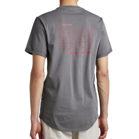 T-shirt Gris Homme G-Star Raw Lash Back