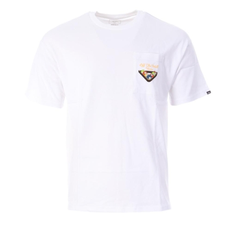 T-Shirt Blanc Homme Vans Snooker