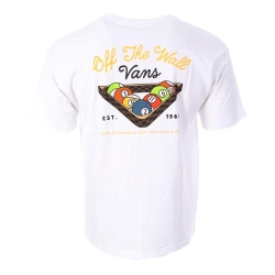 T-Shirt Blanc Homme Vans Snooker