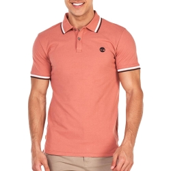 Polo Rose Homme Timberland Tipped