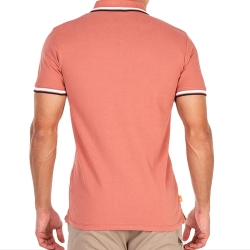 Polo Rose Homme Timberland Tipped
