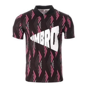Polo Noir/Rose Homme Umbro King Polo
