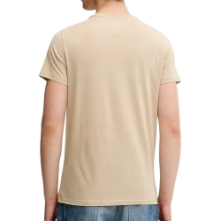 T-shirt Beige Foncé Homme Tommy Hilfiger Tjm Xslim Jersey