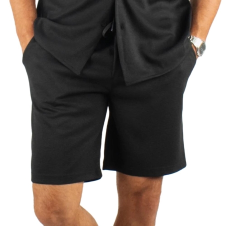 Short Noir Homme Paname Brothers Poly